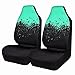 CAR PASS Universal High Back Fashion Car Seat Covers for Car Truck Suvs,sedans,Vehicles,Airbag Compatible (Mint tie dye Front)