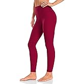 HeyNuts Essential Leggings 28'', High Waisted Comfortable Soft Athletic Yoga Pants Full Length