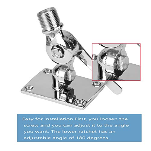 Marine VHF Antenna Mounts, Adjustable Base VHF Antenna Mount for Boat