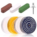 Keadic 8 Pcs 3 Inches Buffing Polishing Wheel Kit 3