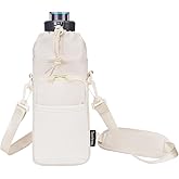 sportsnew Water Bottle Holder with Strap, 32 OZ Water Bottle Carrier Sling Bag with Adjustable Shoulder Strap Insulated Water-Resistant Water Bottle Bag for Walking Hiking, Patent Pending