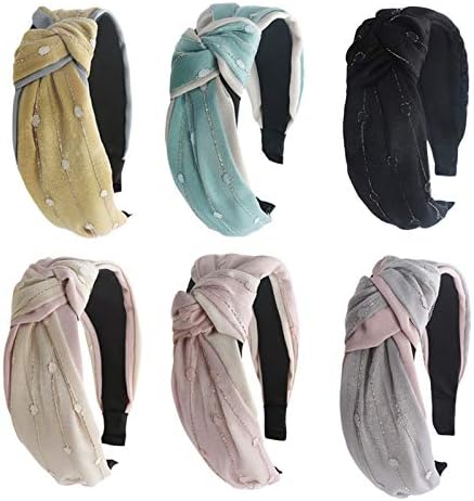 Haimeikang Women Wide Headbands Knot Turban Hair Band Elastic Hair Accessories