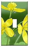 Switch Plate Single Toggle - Greater Celandine