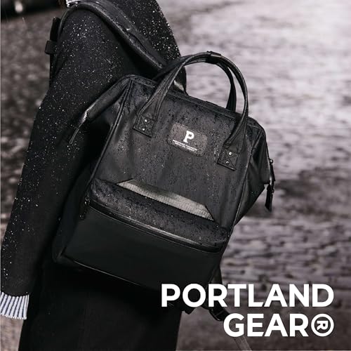 Portland Gear Cascade Standard Backpack, Weatherproof Construction, Perfect for Daily Use and Travel, Padded Laptop Sleeve and Adjustable Straps, 21L, Black