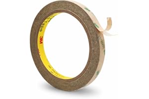 Double Sided Tape 300LSE 0.39" x 36Ft 1 Pack Clear Strong Adhesive Mounting Tape Removable Thin Transfer Tape for Wall Poster