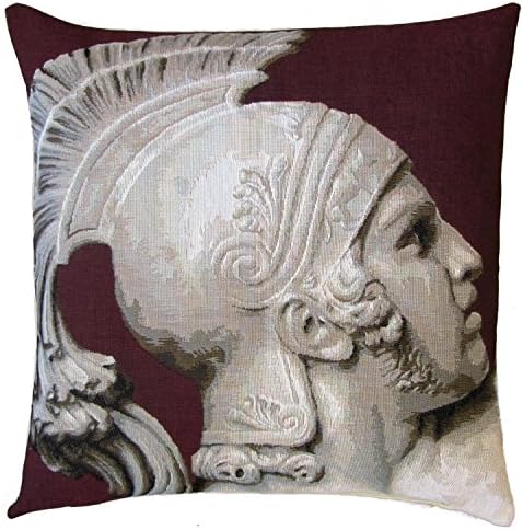 jacquard woven belgian tapestry pillow cushion cover Fall of Achilles - PCY-4015