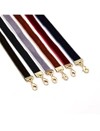 MILAKOO 4-8 Pcs Choker Necklaces Women Girls Black Velvet Tattoo Collar Lace Choker Adjustable