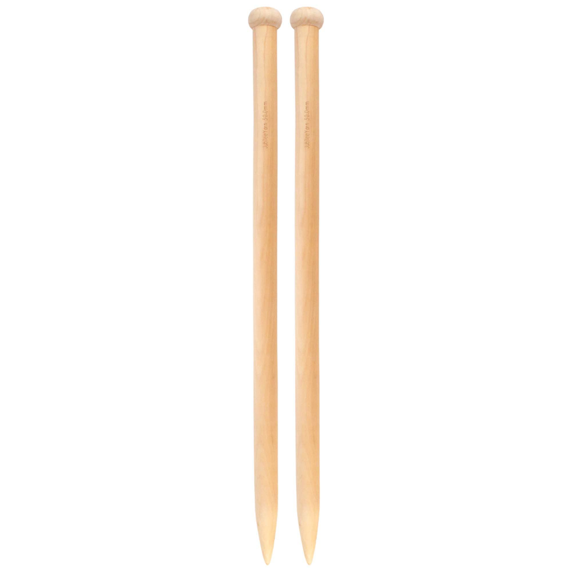 JubileeYarn Jumbo Bamboo Knitting Needles - US 65 (30mm) - 24" Long - 1 Pair — image 1