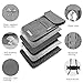Neck Wallet rfid blocking Passport Holder Travel Neck Pouch Anti-theft Waterproof Concealed Stash for Men Women Family Money Phone Document Organizer, 10 Credit Card Sleeves Bonus (Grey)