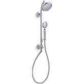 KOHLER 76472-Y-CP Artifacts Hydrorail-S Shower Column Kit With Artifacts 2.5 Gpm Showerhead And Handshower, Polished Chrome
