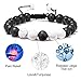 M MOOHAM Lava Rock Bracelet – 8mm Lava Rock Bead White Turquoise Anxiety Bracelet, Men Women Stress Relief Yoga Beads Aromatherapy Essential Oil Diffuser Healing Braceletsthumb 3
