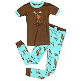 Lazy One Don't Moose with Me Short Cotton Pajamas for Big Boys'