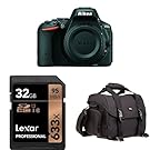 Nikon D5500 DX-Format DSLR Camera (Black) Accessory Bundle
