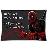 Deadpool Custom Rectangle Pillow Cases Pillowcase Covers Standard Size 20