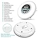 Portable CD Player, Soulcker Personal Compact Disc CD Player with Headphones Jack, Anti-Skip/Shockproof Protection Small Music CD Walkman Players with LCD Display for Adults Students Kids(White)