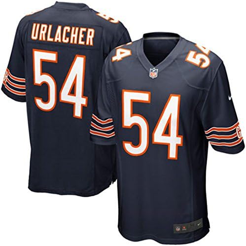 Urlacher 54# Team Elite Mens Brian Navy Blue American Football Jersey/Machine washable sports suit XX-Large