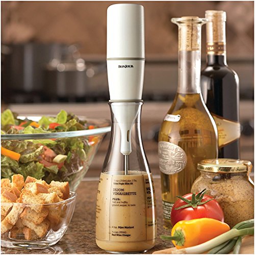 Set of 2 BonJour White/Clear Chef's Tools Salad bundled by Maven Gifts