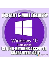 MS Genuien Windows 10 Pro Professional 32/ 64bit Installation License Key Product Code | Download Link | Instan Email Delivery 5 Minute