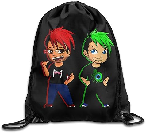 PefaMQa Markiplier and Jacksepticeye Travel Gym Bag Drawstring Backpack/Rucksack