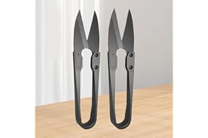 2-Pack Black Bonsai Pruning Scissors, SK2 Steel Blades for Gardening & Crafting