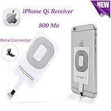 Smart Electronic Solutions Wireless Charger Charging Receiver for iPhone 6/6S/6 Plus/6S Plus/5/5S/5C Improved Qi Adapter Coil Patch Module Ultra Slim Fast Speed