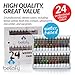 24-Color Watercolor Paint Set - 24 x 12 ml / 0.4 oz - Watercolor Paint Kit for Artists and Beginners - Painting Art - Artist Paint - Best Art Painting Equipment Available