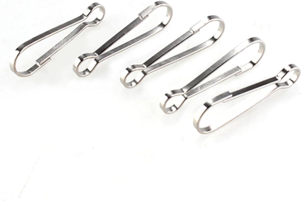 FACILLA® 20 X Metal Lanyard Snap Spring Clips Hooks Findings DIY 1.5x0