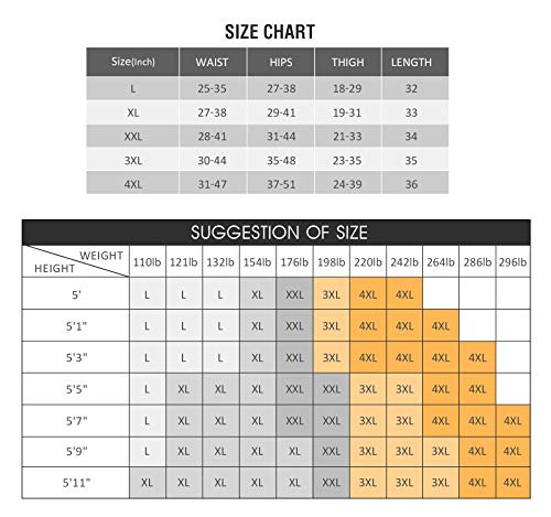 Gowhods Women Slimming Body Shaper Sauna Sweat Suit Kutting Weight Loss Pants for Women Neoprene Hot Body Shaper Fat Burner - 4XL - Thumbnail 4