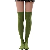 MK MEIKAN Women's Over Knee High Socks, Tube Dresses Fashion Cotton Thigh High Socks Stockings Cosplay Socks