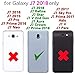 Phone Case for Samsung Galaxy J7 Star J 7 Crown 7J Refine 2018 J7V V 2nd Gen with Tempered Glass Screen Protector Cover Card Holder Wallet Stand Cell Accessories Glaxay Aura S767VL SM J737V Men Black