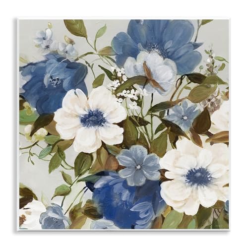 Stupell Industries 'Blue & White Flower Bundle'| Wall Plaque Art