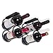 Wallniture Under Cabinet Durable Iron Vertical Wine Storage Rack for Liquor Bottles Black (2)