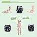 Alva Baby New Positioning and Printed Design Reuseable Washable Pocket Cloth Diaper 6 Nappies + 12 Inserts 6DM30