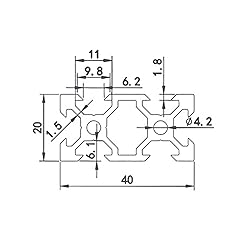 Coavoo 2040 Aluminum Extrusion 56.3 inch / 1430mm