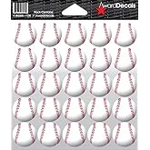 Award Decals Baseball Helmet Sticker Set 100 1" 20mil Vinyl Made in USA | The Original Premium Helmet Decals since 1976