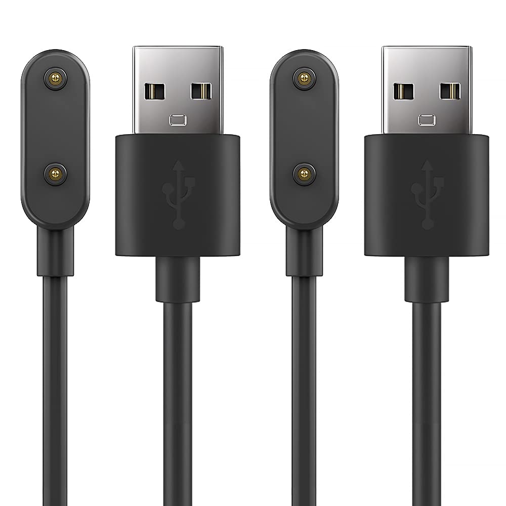 TUSITA Charger Cable Compatible with Huawei 4X 4Pro, Band 6 Pro 7 8 9, Huawei Watch Fit 1 2 Mini New,Honor Band 6 7 9 Watch ES, Samsung Galaxy Fit 3-2 Pack, 1M