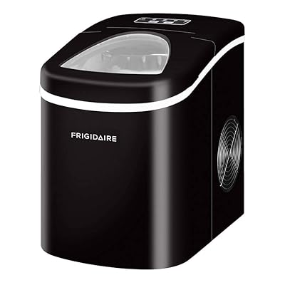 Frigidaire EFIC117-SSBLACK-COM Portable Compact Maker 26 Lbs Per Day