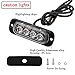 4PCS Ultra Thin Red&Blue 4LEDs Warning Emergency Caution light Flash Strobe Light Bar Surface Mount For Car Van Truck Jeep Pickup,Motorcycle