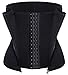 LODAY Waist Trainer, Corset Cincher Body Slimmer Shaper Tummy Control for Women (S(3-5 day delivery), BLACK(zip&hooks))
