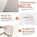COSYLAND XXLarge 19.7“X 19.7“X 13“ Storage Basket Woven Cotton Rope Organizer Baby Laundry Baskets for Blanket Toys Towels Nursery Hamper Bin with Handle