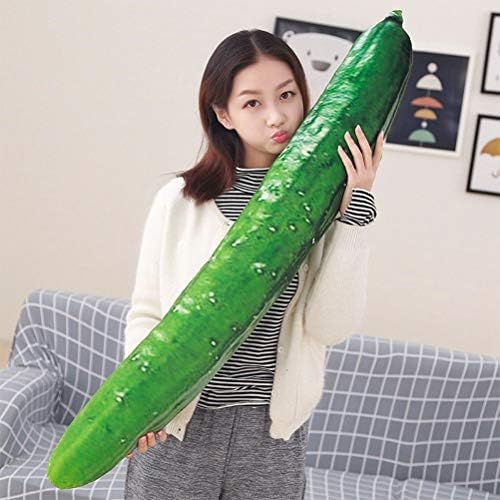 LQT Ltd 1pc 70cm Huge Creative Simulation Cucumber Plush Toy Stuffed Cute Fruits Pillow Funny Kids Children Doll (70 cm)