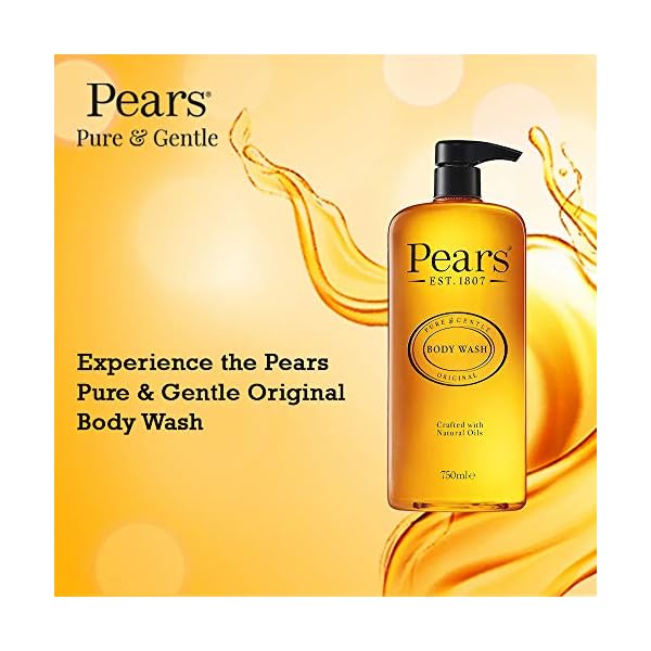 Pears-Original-Body-Wash-Multi-500-ml Pears Body Wash (500ml) Pure and Gentle Original | Made With Natural Oils and Soap Free | Nourishing Moisturisation and…