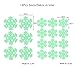 Christmas Snowflakes Wall Decals Decorations Glow in the Dark, Feskin Snow Flowers Window Stickers for Xmas Party Kids Home Room Decor