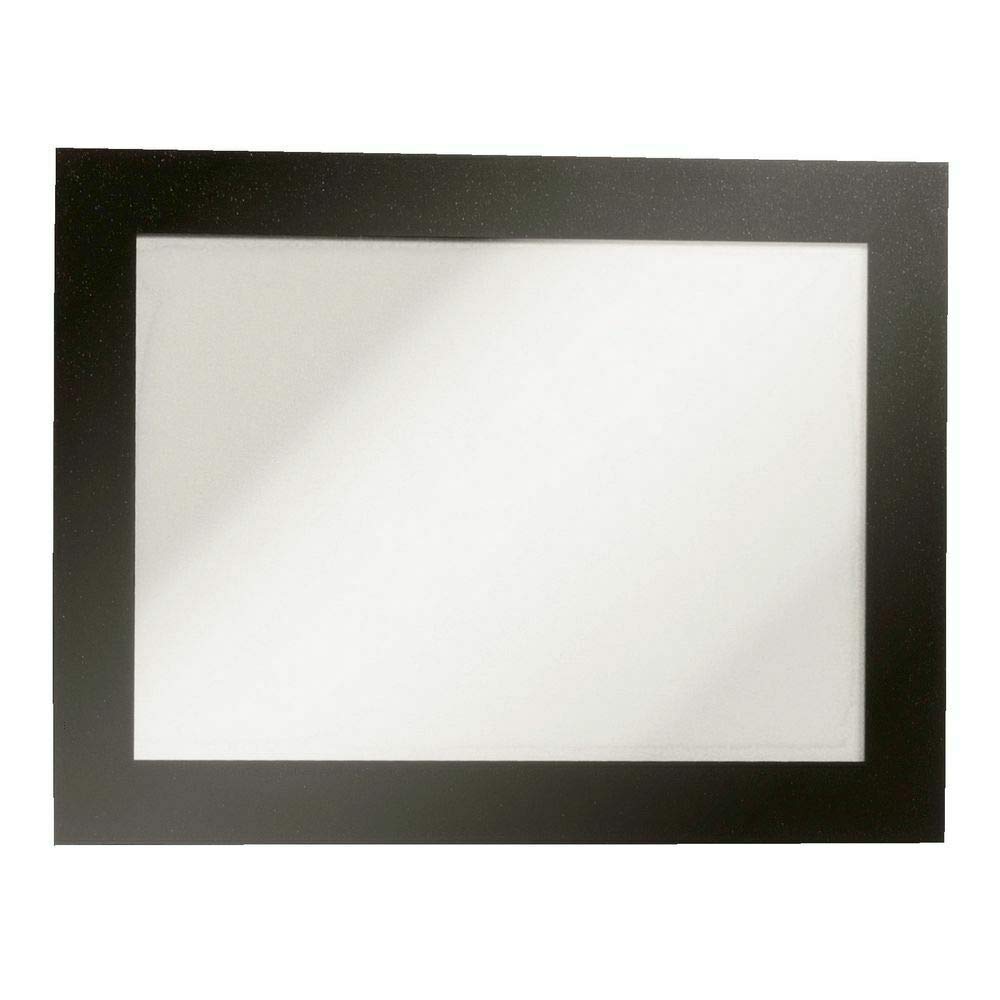 DURAFRAME Self-Adhesive Magnetic Frame | A6 Format In Black | Pack of 2 Frames | Document Frame for Professional Internal Signage
