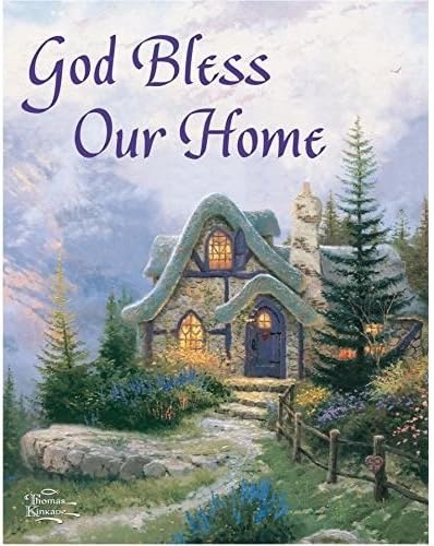 In God's Garden Garden Flag God Bless Our Home Thomas Kinkade Artwork