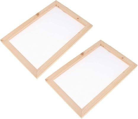 Amazon 製紙ツール 型枠スクリーン ペーパー フレーム 紙アート 子供 手作り おもちゃ 2個入り 全2選択 30cm 民芸品 ホビー