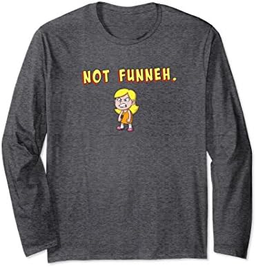 Unisex Long Sleeve Not Funneh. Shirt XL: Dark Heather