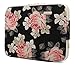 KAYOND Black Rose Patten Canvas Water-Resistant 15.6 Inch Laptop Sleeve
