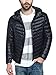 Wantdo Men's Hooded Packable Light Weight Short Down Jacket US Large/Tag 3XL, Black