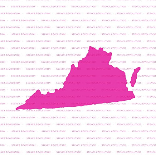 Virginia State Stencil Template - Reusable Stencil with Multiple Sizes Available